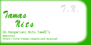 tamas nits business card